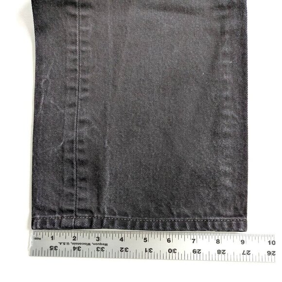 Levis 501 Original Fit Jeans Straight Leg Button Fly 100% Cotton Blue Black - Picture 9 of 13